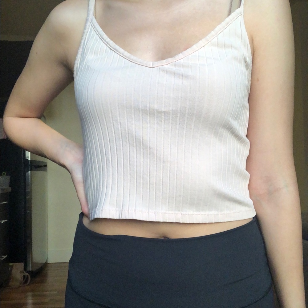 Pale pink DIVIDED tank top